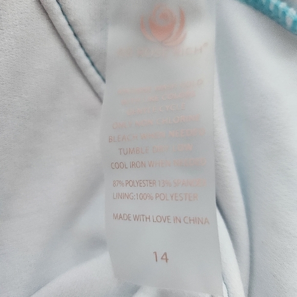 AS ROSE RICH Girls Swimsuit - One Piece Bathing 14, Multicolored Flowers - Picture 11 of 11